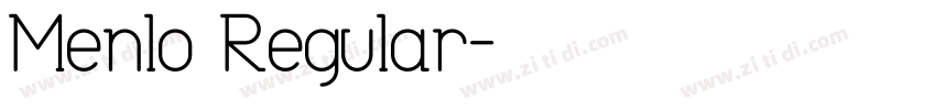 Menlo Regular字体转换